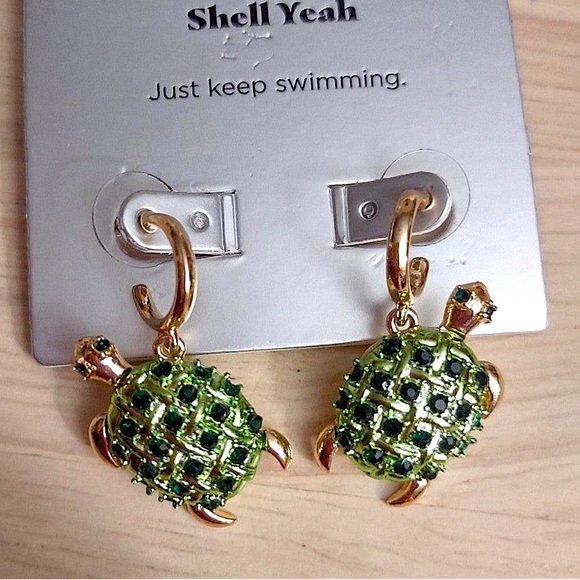 Sugarfix by Baublebar Shell Yeah Seaturtle Earrings - Picture 2 of 3